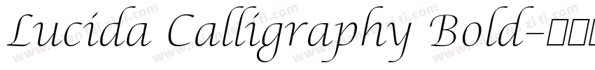 Lucida Calligraphy Bold字体转换